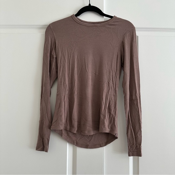 Women's Long Sleeve Top - Brown - Picture 1 of 2